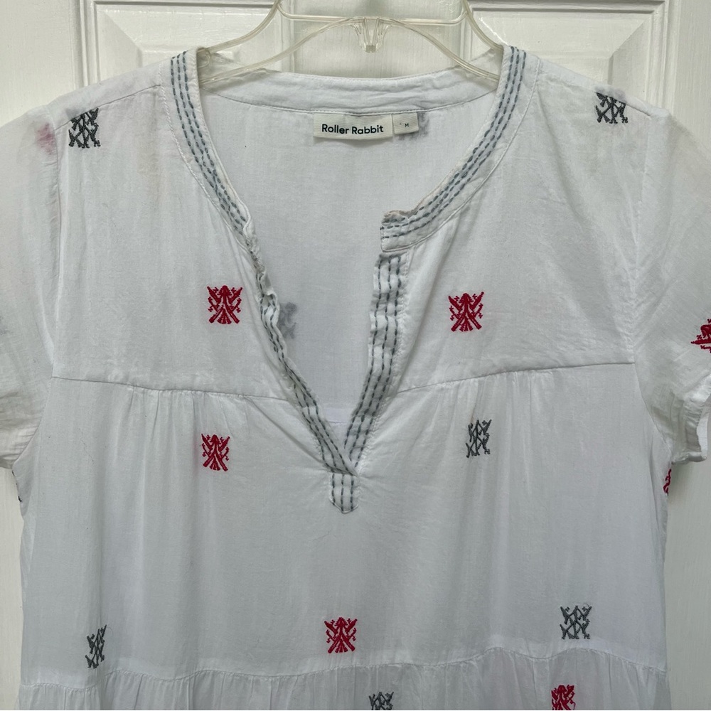 Roller Rabbit Embroidered Tunic M - Picture 2 of 7